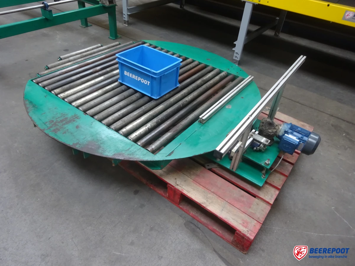 Roterende rollenbaanwissel